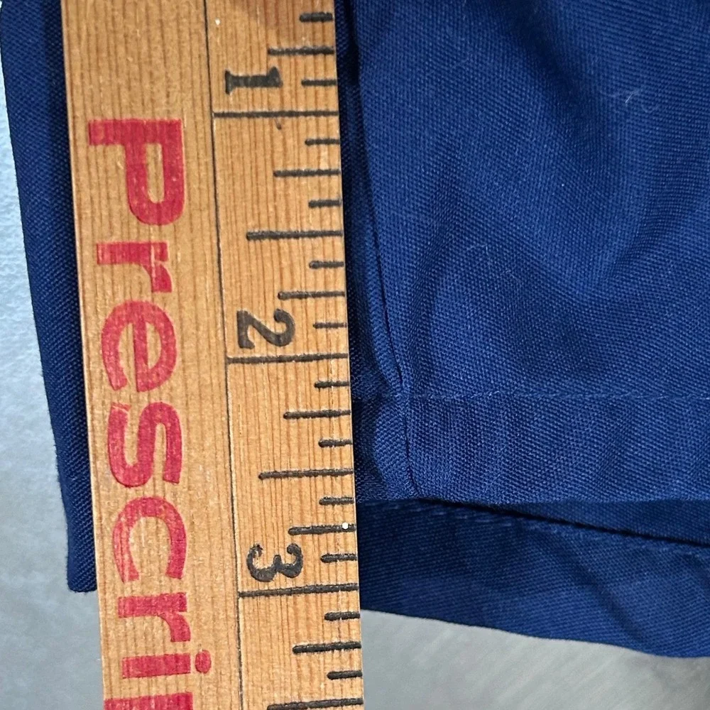Vintage Spalding Decked Out Swim Trunks Navy Blue Athletic Shorts Mens Small